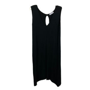 BlueBell Maternity Romper‎ Womens Sz 8 Black Jersey Sleeveless V Neck Stretch